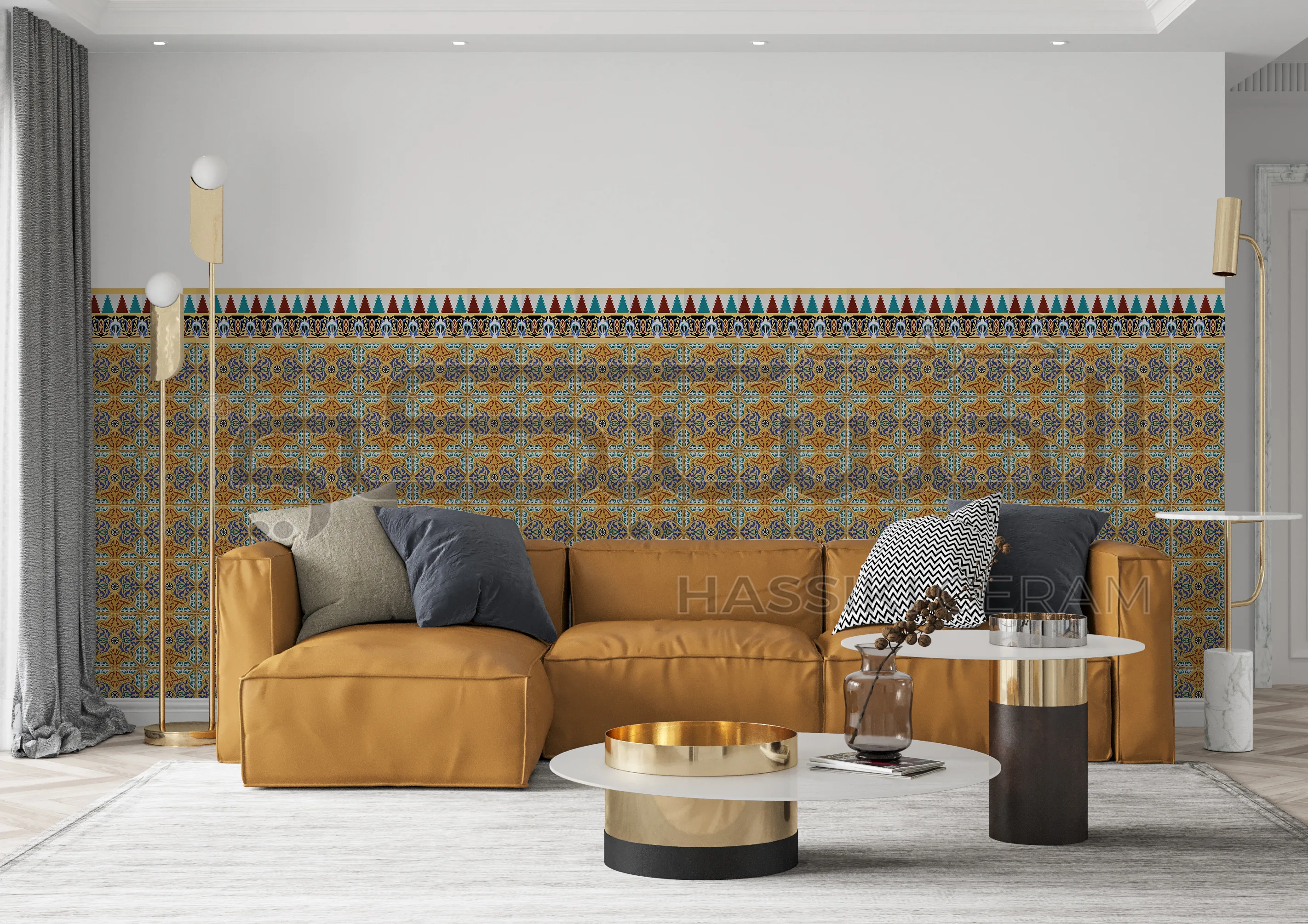 Salon carreaux Dar El Bey 20×20